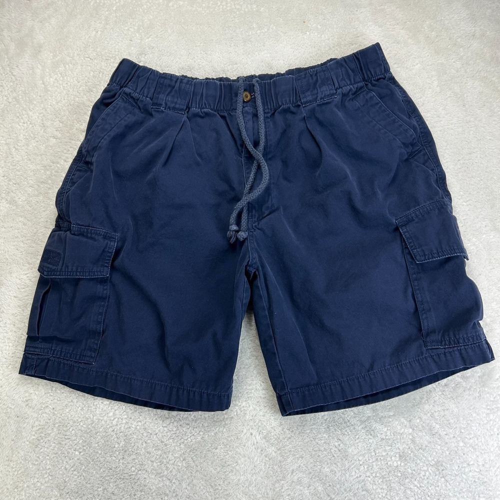 Vintage Tommy Bahama Cargo Shorts Mens M Navy Blue Regular Fit Utility Outdoor